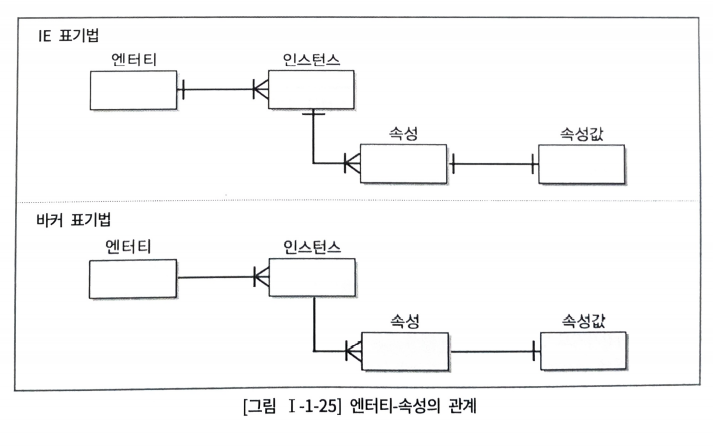 엔터티, 인스턴스, 속성, 속성값의 관계